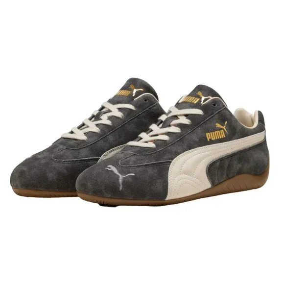 PUMA Women’s Speedcat Faded Sneakers (Cast Iron/Alpine Snow) - Picture 2 of 16